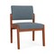 Lesro Lenox Armless Guest Chair, 22.5 in W 26 in L 31.5 in H LW1102 - alternate 1